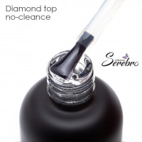 Serebro, Топ без липкого слоя Diamond top no-cleance для гель-лака, 20 мл