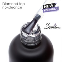 Serebro, Топ без липкого слоя Diamond top no-cleance для гель-лака, 20 мл
