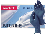 MediOk Перчатки одноразовые нитриловые Черничные, размер M (100 шт)