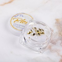 Blesk, Стразы фигурные "Ромб", цвет белое золото 3*5 мм (10 шт)
