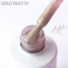 HIT gel, Гель-лак "Gold dust" №01, 9 мл