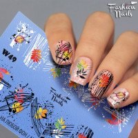 Слайдер-дизайн Fashion Nails, белый W049