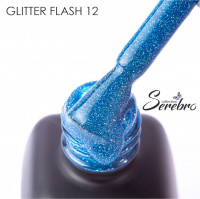 Serebro, Гель-лак светоотражающий "Glitter flash" №12, 11 мл