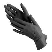 Перчатки одноразовые нитриловые MediOk Черные, размер S (100 шт)