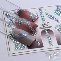 Слайдер-дизайн Fashion Nails, 3D Crystal (31)