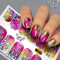 Слайдер-дизайн Fashion Nails, фольгированный M145