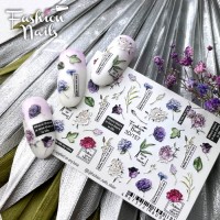 Слайдер-дизайн Fashion Nails, цветной 3D (157)