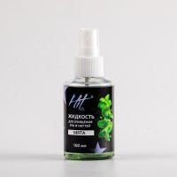 HIT gel, Жидкость для очищения рук и ногтей с ароматом мяты, 100 мл