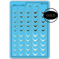 MilliArt Nails Слайдер-дизайн Металл MTL-204