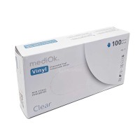 MediOk Перчатки винил неопудренные Прозрачные, размер L (100 шт)