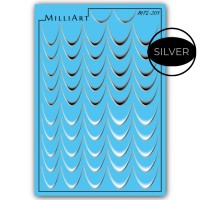 MilliArt Nails Слайдер-дизайн Металл MTL-205