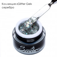 Гель-лак Glitter-gel "Serebro collection" (серебро), 5 мл