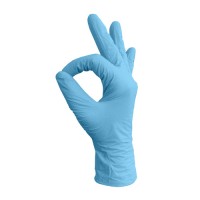MediOk Перчатки одноразовые нитриловые Optima Голубые, размер S (100 шт)