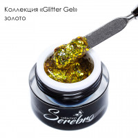 Гель-лак Glitter-gel "Serebro collection" (золото), 5 мл