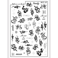 MilliArt Nails Слайдер-дизайн Металл MTL-211