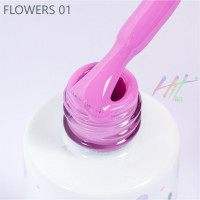 HIT gel, Гель-лак "Flowers" №01, 9 мл