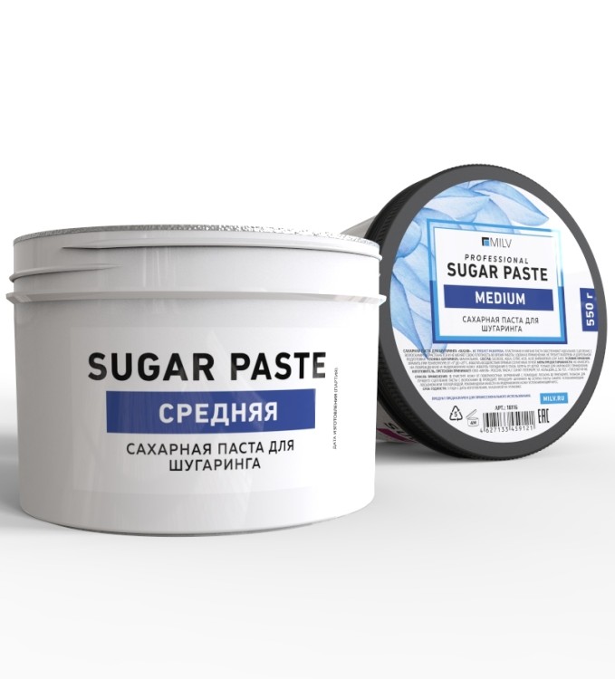 Milv Сахарная паста для шугаринга «Sugar». 550 гр. СРЕДНЯЯ