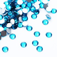 Стразы стекло (голубой) - полный аналог SWAROVSKI ELEMENTS.Размер ss6 - 2 мм. 1440 шт