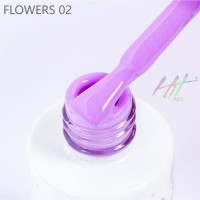 HIT gel, Гель-лак "Flowers" №02, 9 мл
