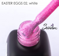 Гель-лак Easter eggs "Serebro collection" №02, white ,11 мл