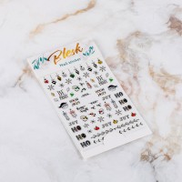 Blesk, Мини наклейки для дизайна ногтей №216