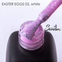 Гель-лак Easter eggs "Serebro collection" №03, white ,11 мл