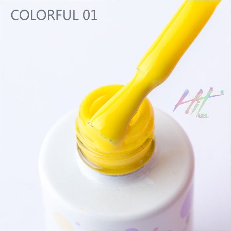 HIT gel, Гель-лак "Colorful" №01, 9 мл