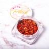 Blesk, Дизайн для ногтей "Соты", цвет красный