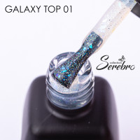 Serebro, Топ без липкого слоя "Galaxy top" для гель-лака №01, 11 мл