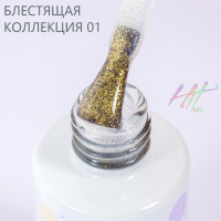 Гель-лак №01 Shine White ТМ "HIT gel", 9 мл