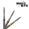 Magic Bits Алмазное пламя 1.8 мм КРУГЛЫЙ кончик (Натуральный алмаз) (Абразивность: Средне-мягкая)