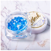 Стразы неоновые разноразмерные "Blesk", цвет: синий ~100 шт