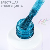 Гель-лак №06 Shine Blue ТМ "HIT gel", 9 мл