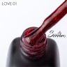 Serebro, Гель-лак "LOVE" №01, 11 мл