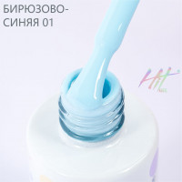 Гель-лак №01 Light Blue ТМ "HIT gel", 9 мл