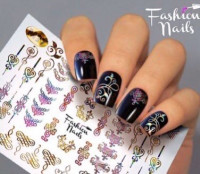 Слайдер-дизайн Fashion Nails, фольгированный M037