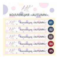 Hit gel, Наклейки на типсы Коллекция "Autumn" Основная палитра