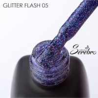 Serebro, Гель-лак светоотражающий "Glitter flash" №05, 11 мл
