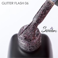 Serebro, Гель-лак светоотражающий "Glitter flash" №06, 11 мл