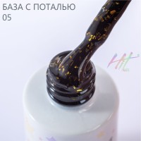 Каучуковая база №05 ТМ "HIT gel" с золотой поталью, 9 мл
