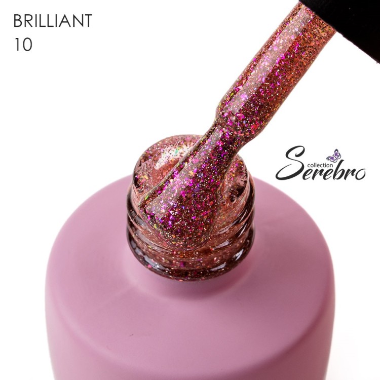 Serebro, Гель-лак "Brilliant" №10, 8 мл
