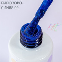 Гель-лак №09 Blue ТМ "HIT gel", 9 мл