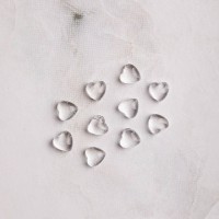 Blesk, Украшение для ногтей "Сердечки" №18 (пластик) разм 4*4 мм, 10 шт.