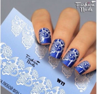 Слайдер-дизайн Fashion Nails, белый W013