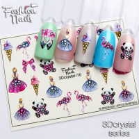 Слайдер-дизайн Fashion Nails, 3D Crystal (16)