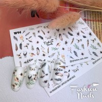 Fashion Nails Слайдер-дизайн белый W094