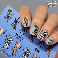 Слайдер-дизайн Fashion Nails, белый W035