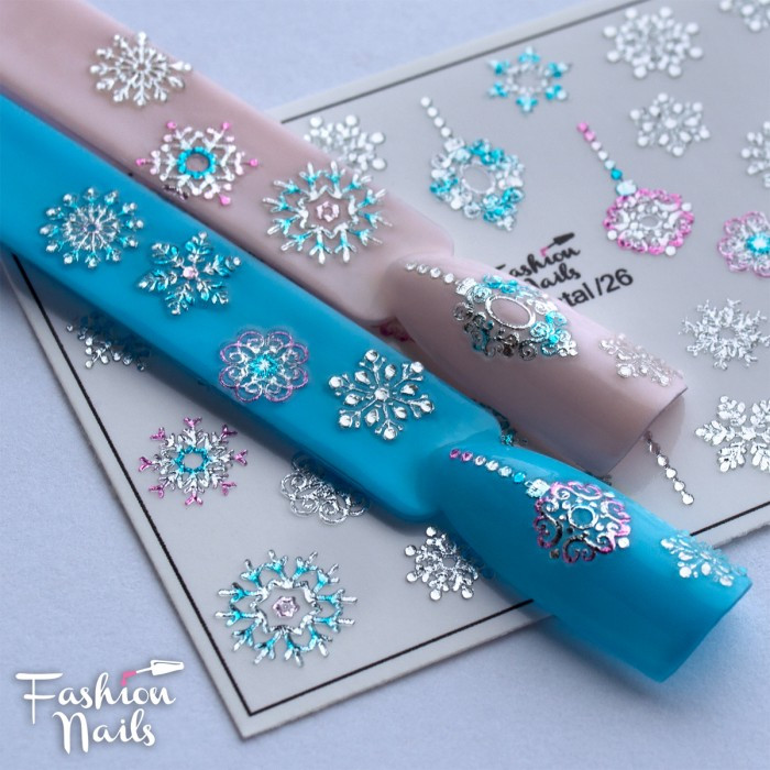 Fashion Nails Слайдер-дизайн 3D Crystal (26)