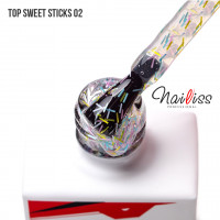 Топ без липкого слоя "Top sweet sticks" №02 ТМ "Nailiss", 9 мл
