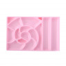 Палитра для смешивания красок с подставкой под кисти (розовая)